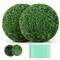 Artificial Plant Boxwood Topiary Ball for Patio Garden Front Door Balcony Backyard
